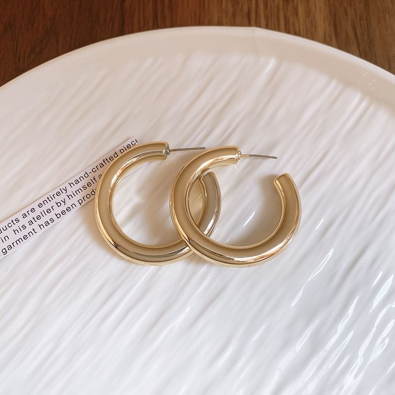 Plain (Various Earring Alloy Hoop Designs)