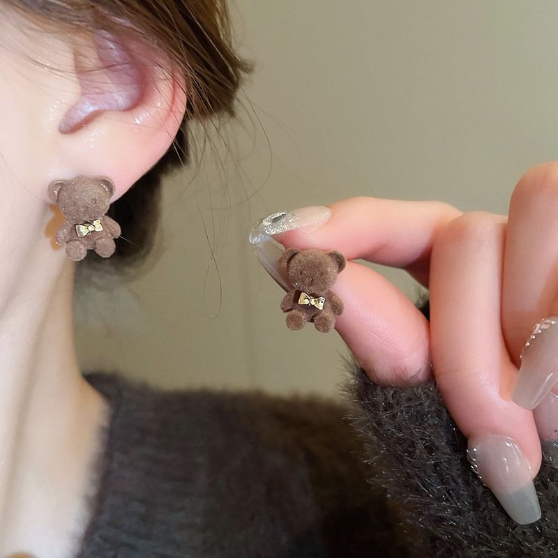 Drop / Earring Stud Bear Bow