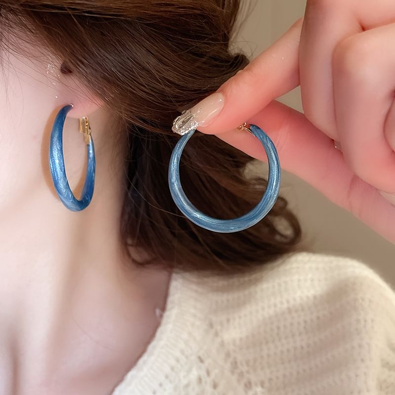 Glitter Hoop Earring