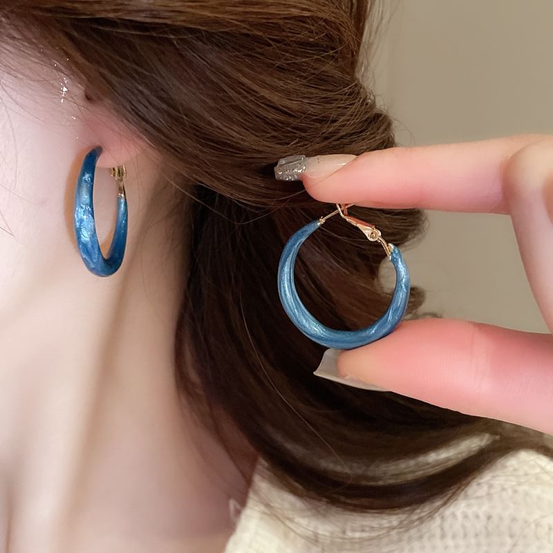 Glitter Hoop Earring