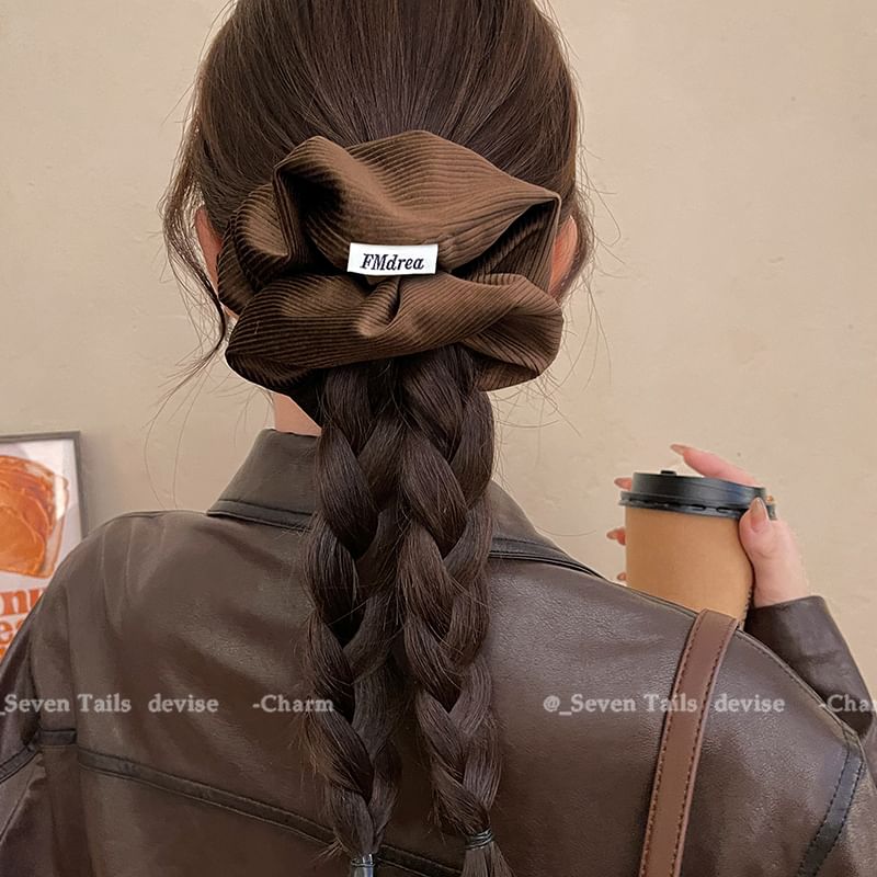 Lettering Label Scrunchie