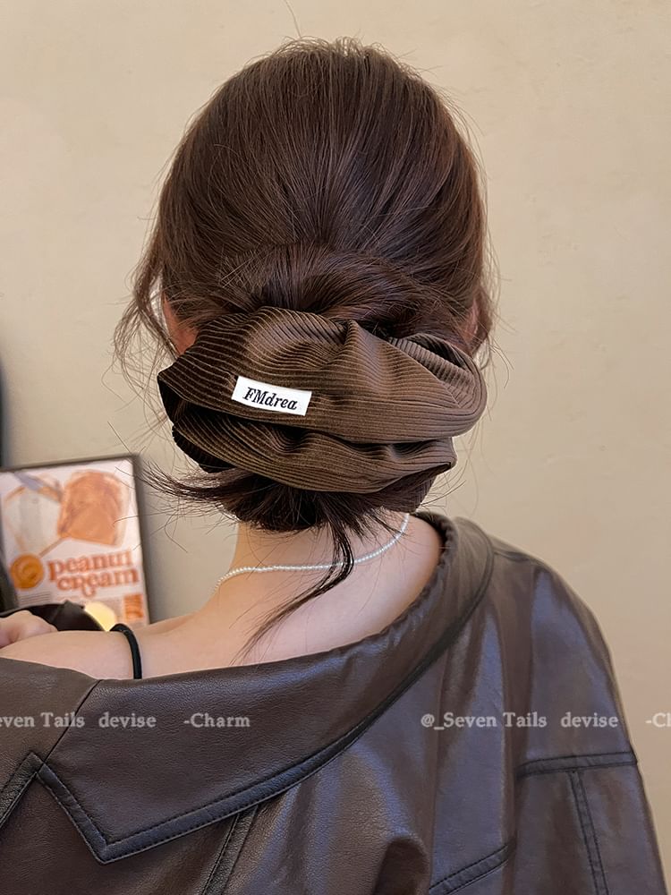 Lettering Label Scrunchie