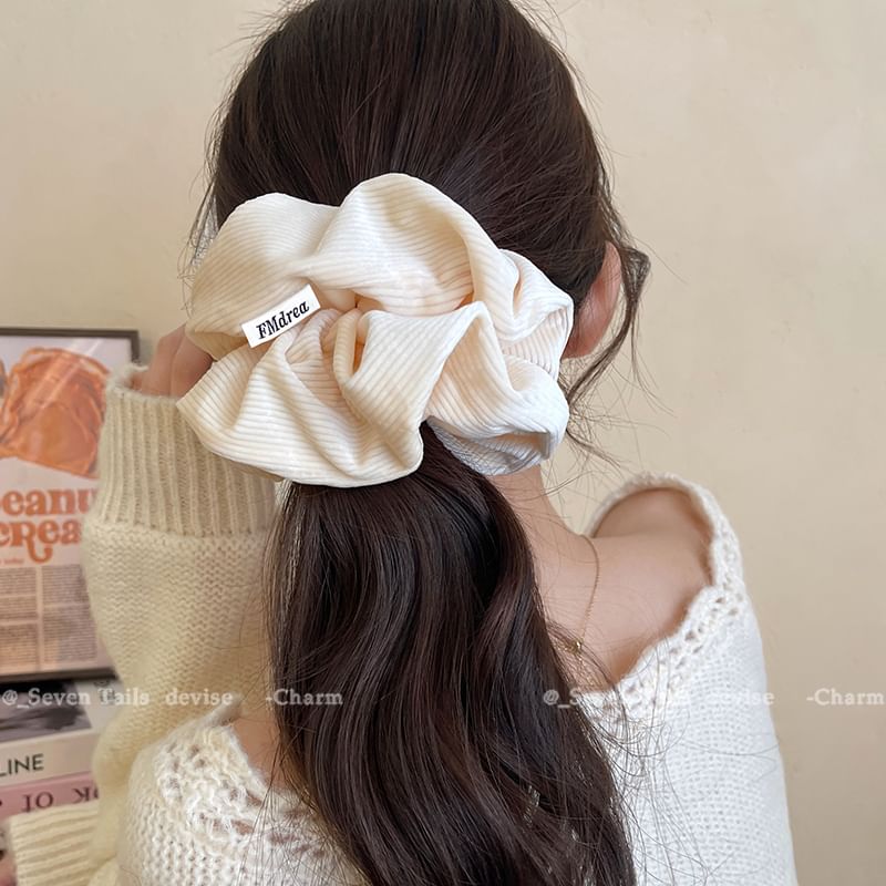 Striped Scrunchie Lettering Label