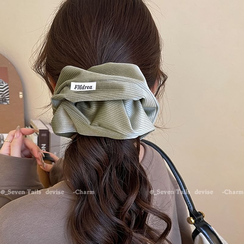 Striped Scrunchie Lettering Label