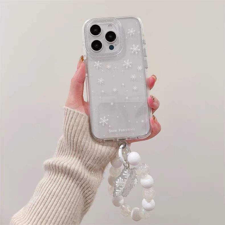 Strap Phone Case Decoration Snowflake Adhesive Set /