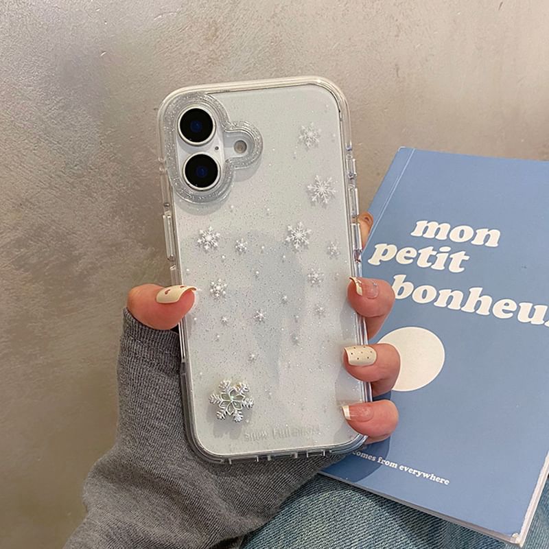 Strap Phone Case Decoration Snowflake Adhesive Set /