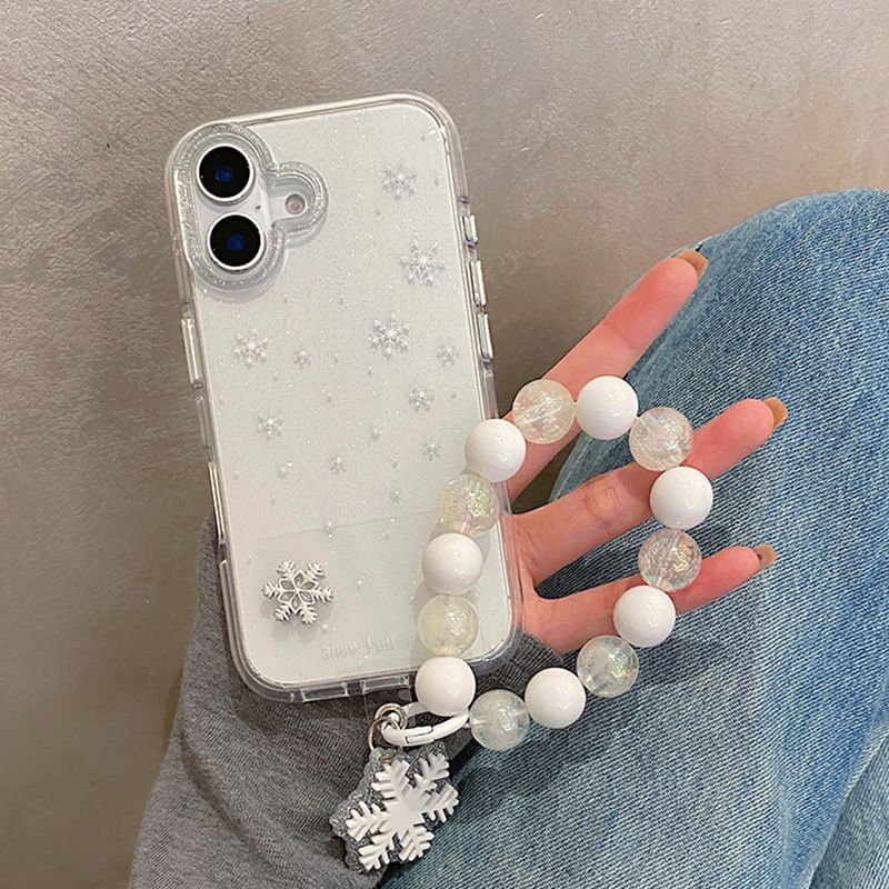 Strap Phone Case Decoration Snowflake Adhesive Set /