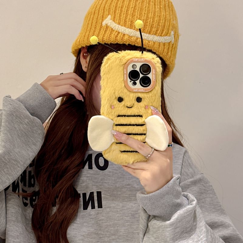Phone Chenille Bee Case