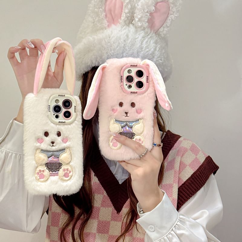 Chenille Case Rabbit Phone