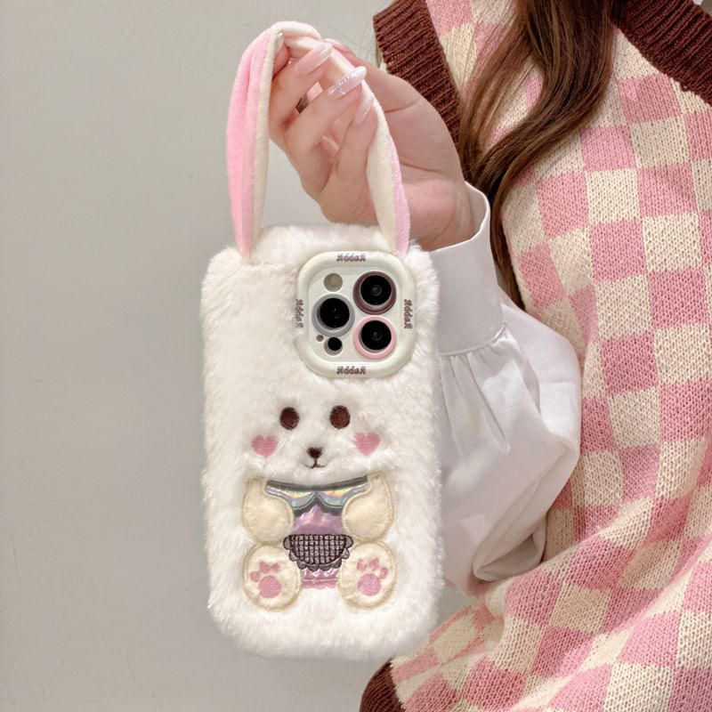 Chenille Case Rabbit Phone