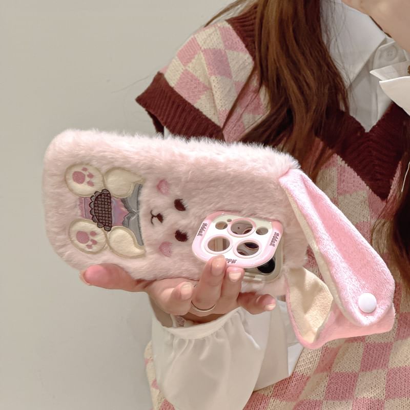 Chenille Case Rabbit Phone