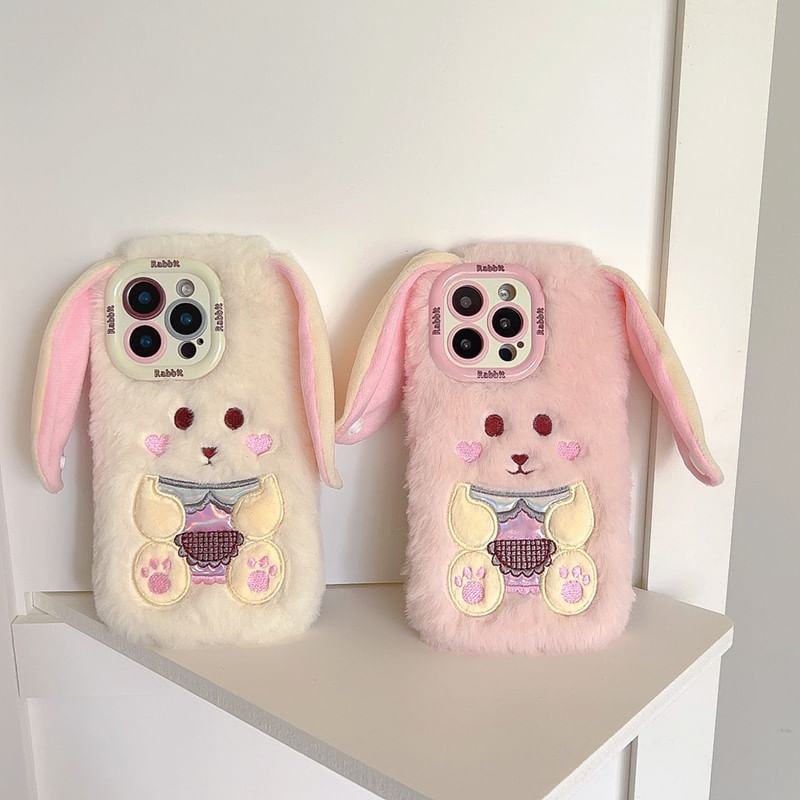 Chenille Case Rabbit Phone