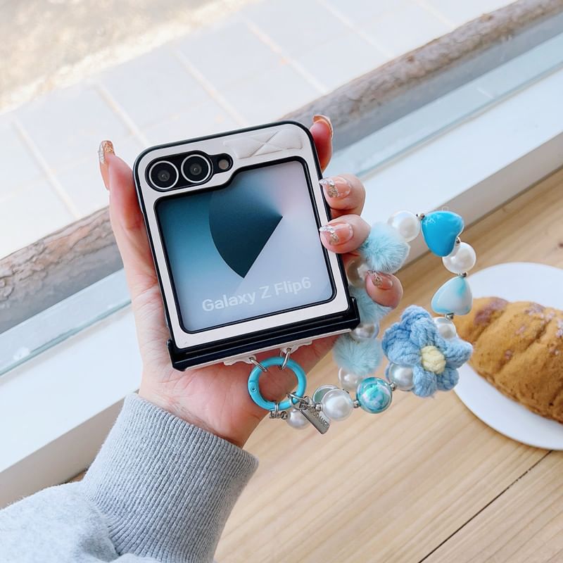 Floral Case Strap Phone