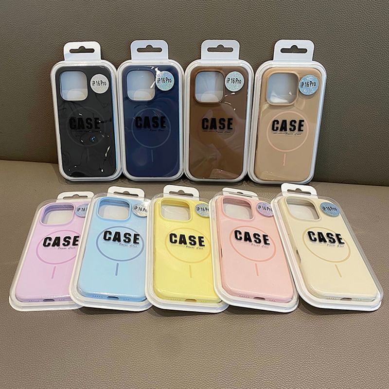 MagSafe) Case with Magnetic Plain Phone (Compatible