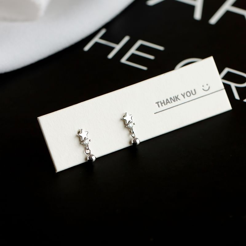 Silver Huggie / Earring S925 Ear Sterling Star Cuff