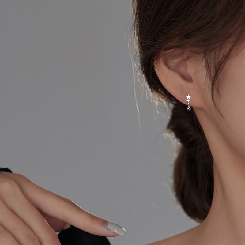 Silver Huggie / Earring S925 Ear Sterling Star Cuff