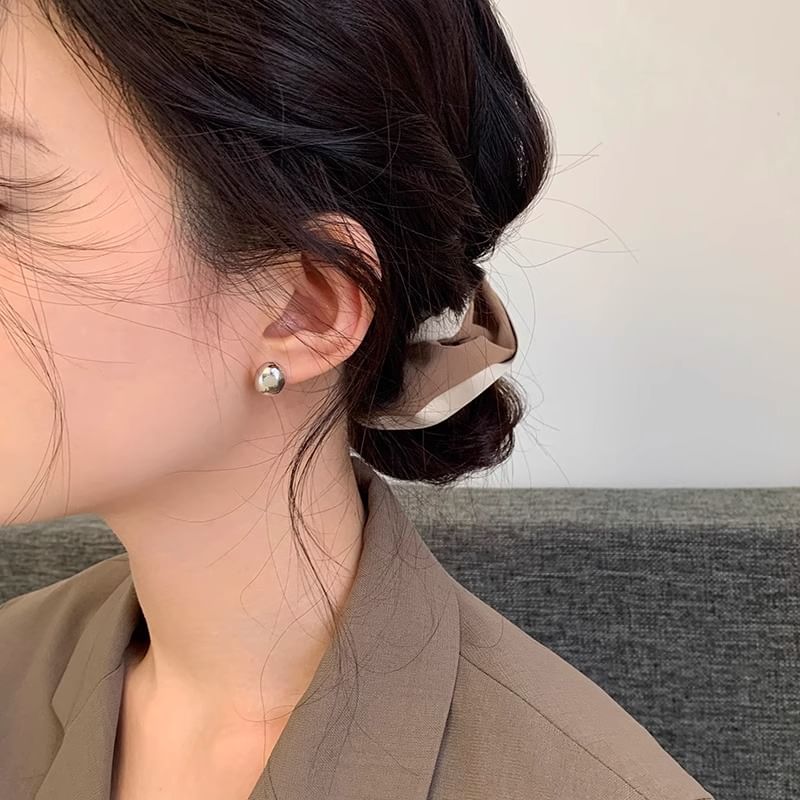 Alloy Stud Polished Earring