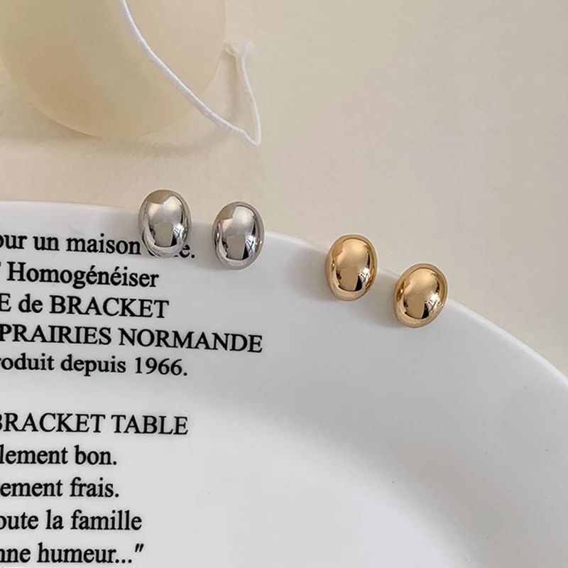 Alloy Stud Polished Earring
