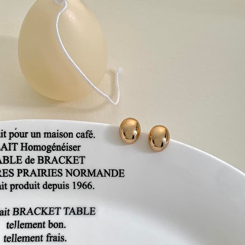 Alloy Stud Polished Earring