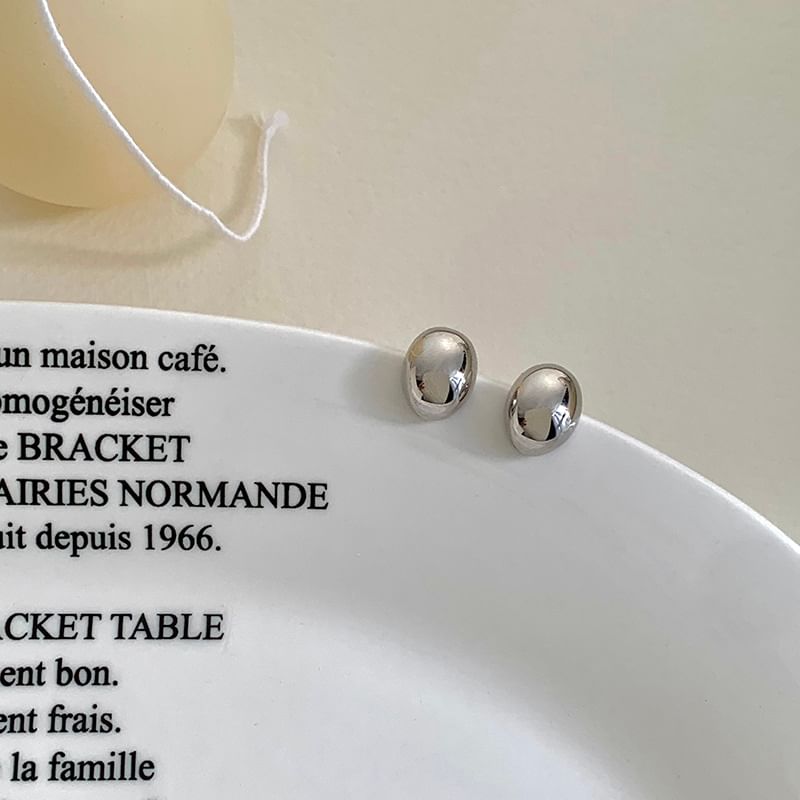 Alloy Stud Polished Earring