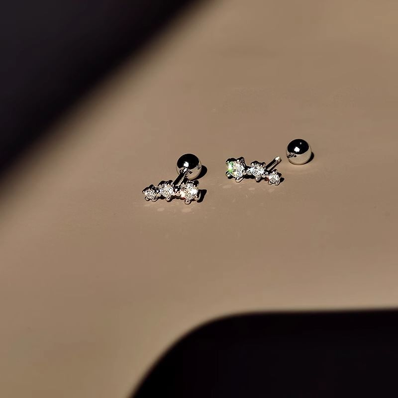 Jacket Star Rhinestone Ear Alloy