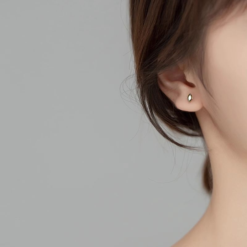 Stud Rhinestone Alloy Earring