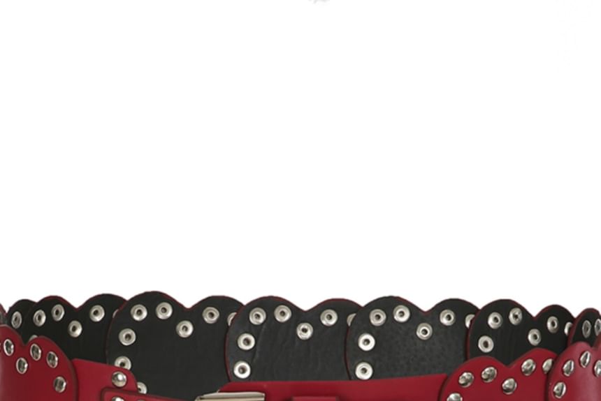Heart-Shaped Studded Belt
