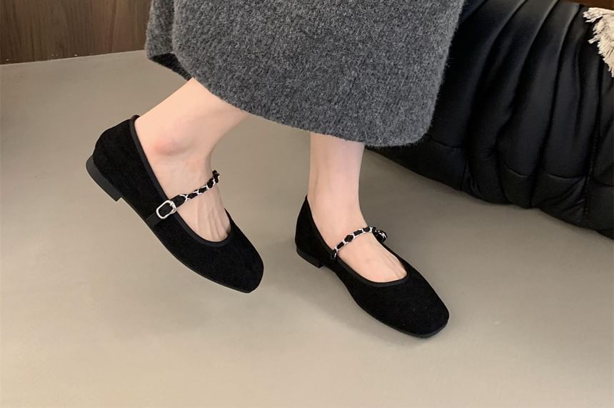 Mary Shoes Jane Square Chained Toe