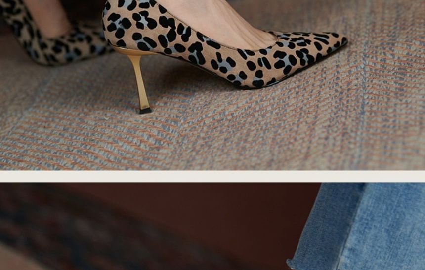 Heel Pumps High Leopard