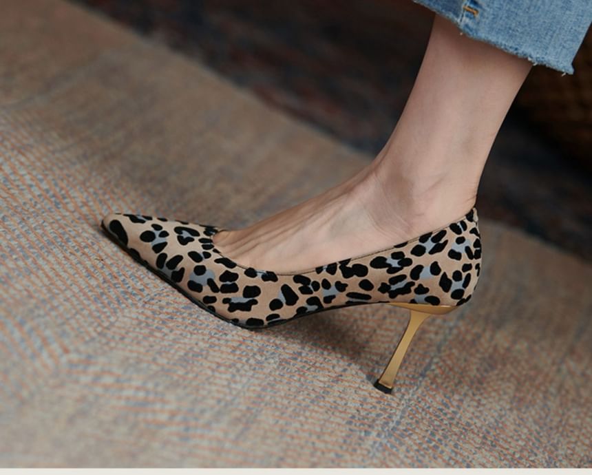Heel Pumps High Leopard