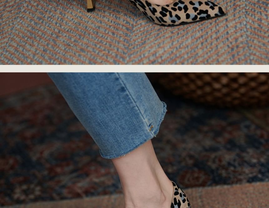 Heel Pumps High Leopard