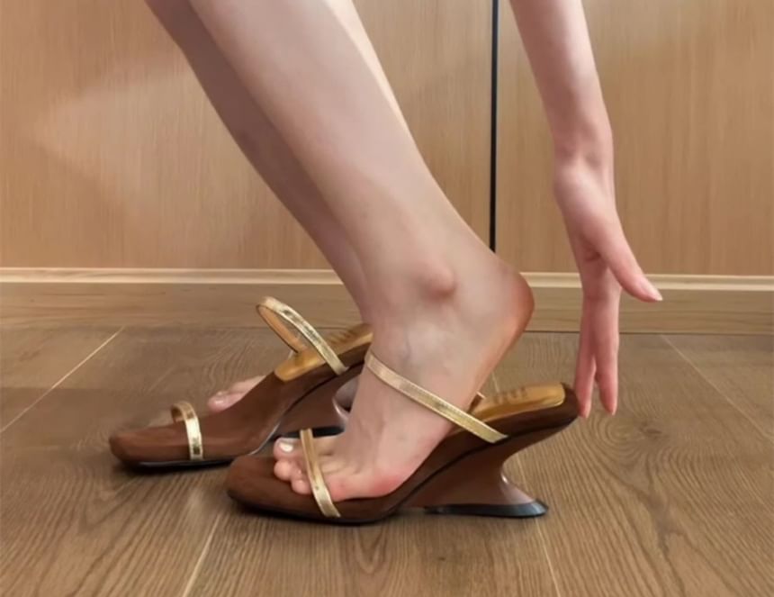 Heel Sandals Wedge Slide