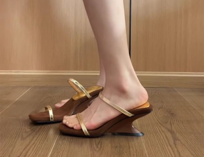 Heel Sandals Wedge Slide