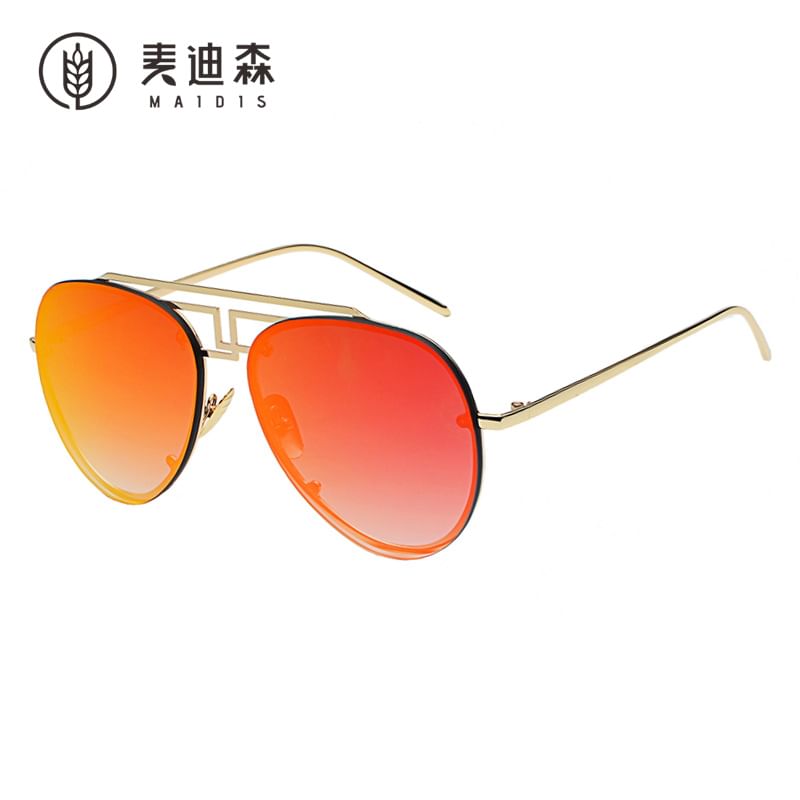Sunglasses Metal Bridge Frame Double