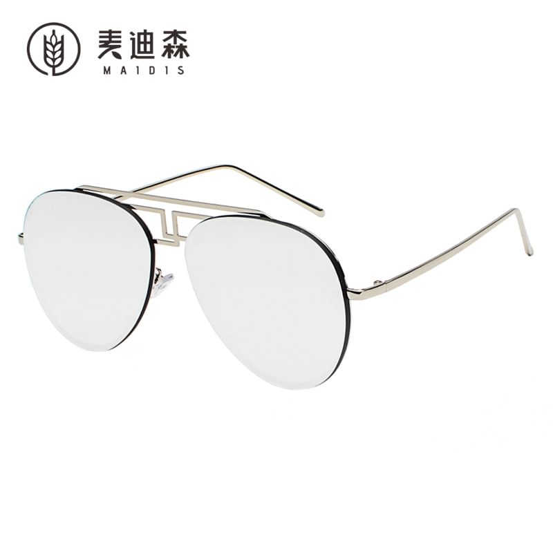 Sunglasses Metal Bridge Frame Double