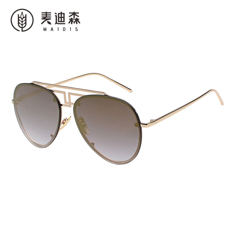 Sunglasses Metal Bridge Frame Double