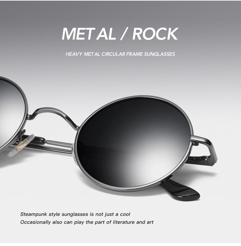 Round Metal Frame Sunglasses