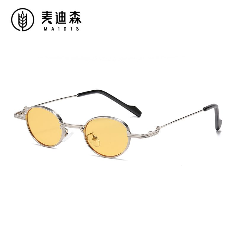 Eyeglasses Blocking Metal Blue / Frame Light Sunglasses Round