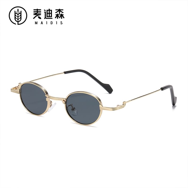 Eyeglasses Blocking Metal Blue / Frame Light Sunglasses Round