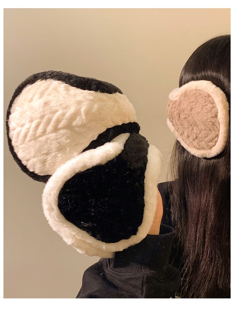 Trim Fluffy Contrast Earmuffs