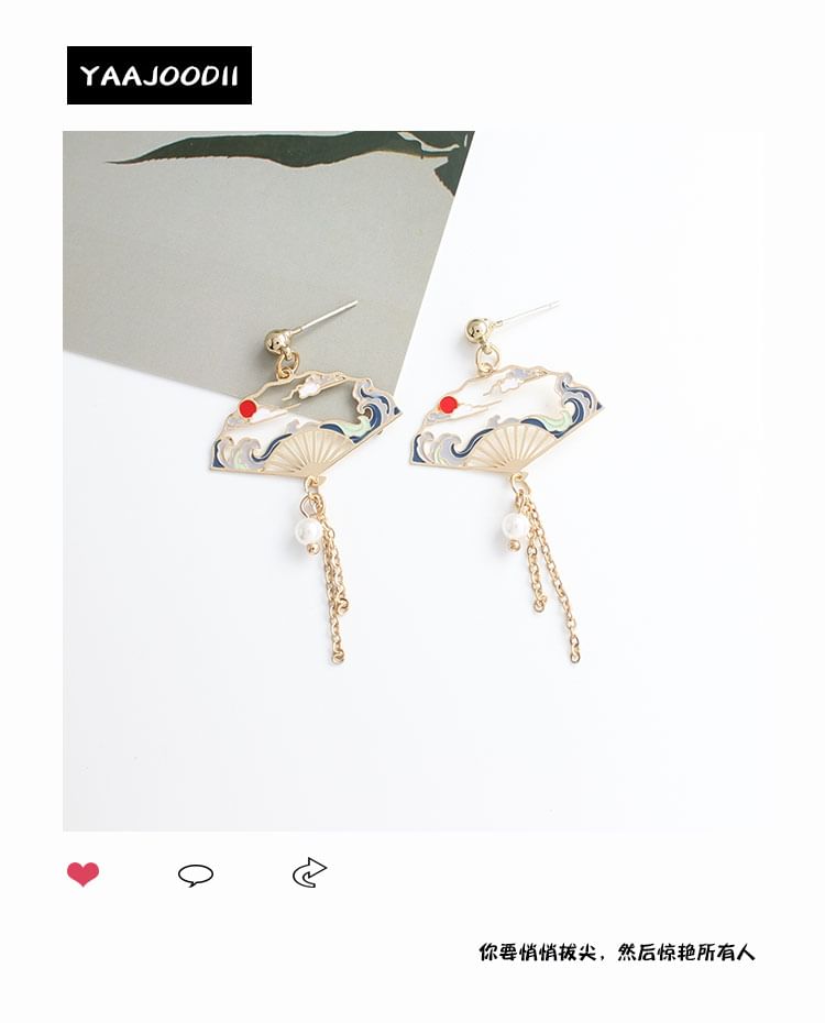 Designs) (Various Earring Crane Dangle Alloy