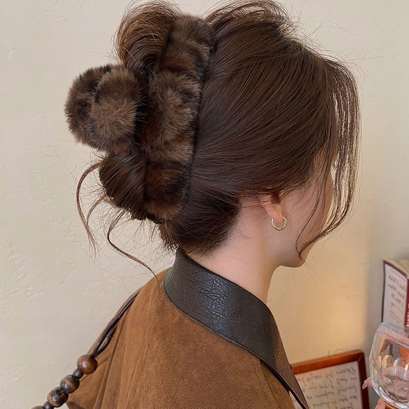 Fur Claw Patterned Leopard Hair Faux