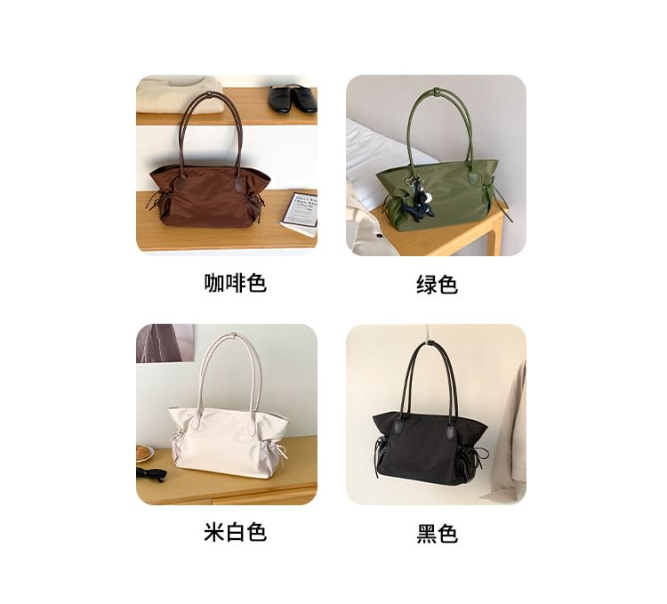 Multi-Pocket Bag Plain Tote