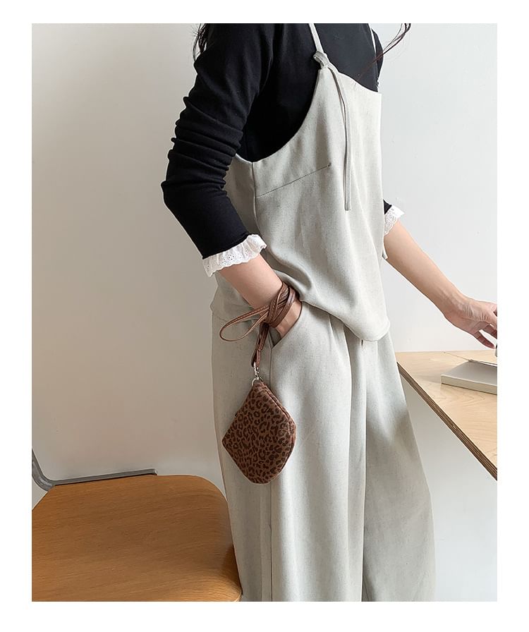 Leopard Necklace Pouch Print