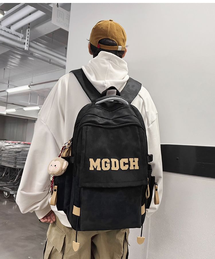 Applique Nylon Charm / Tie Dye Set Laptop Bag Backpack Lettering