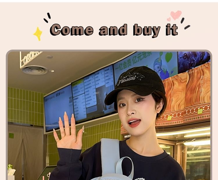 Nylon Backpack Two Applique Laptop Bag Set Tone Charm Badge /