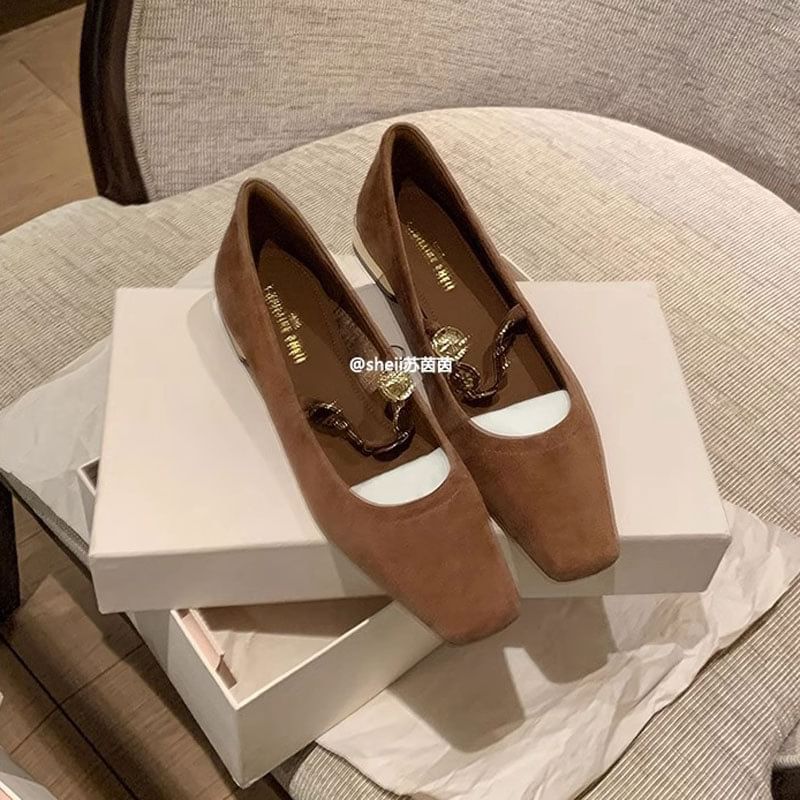 Jane Pumps Low Mary Accent Metal Heel Plain