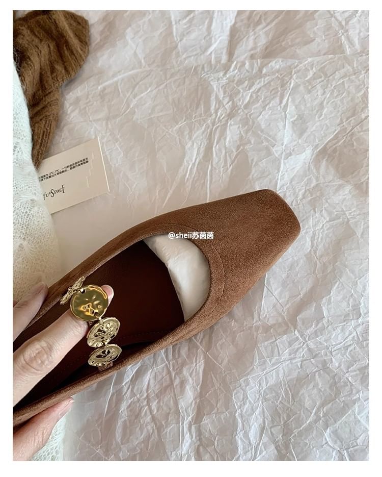 Jane Pumps Low Mary Accent Metal Heel Plain