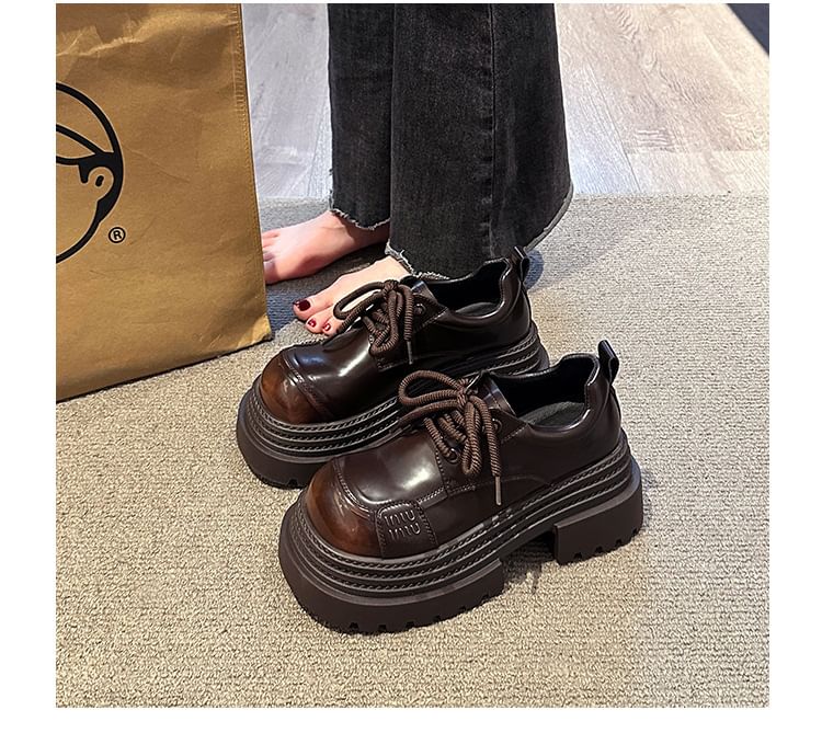 Up Lace Platform Shoes