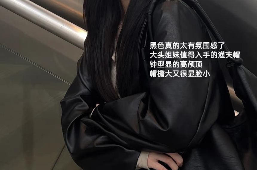 Bucket Hat Frayed Plain